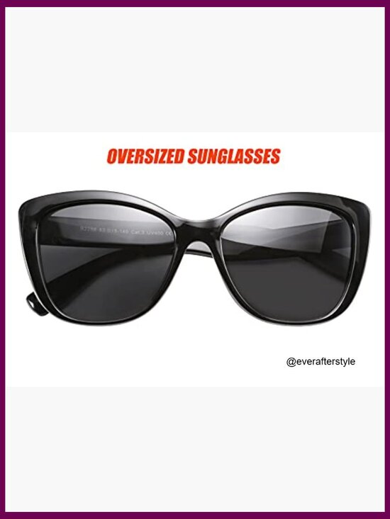 Polarized Vintage Cat Eye Sunglasses with UV400 Protection